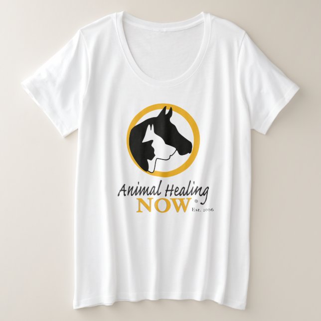 Curación de animales ahora camiseta femenina más t (Anverso del diseño)
