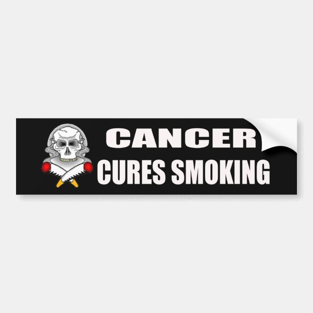 Curaciones del cáncer que fuman a la pegatina para (Frente)