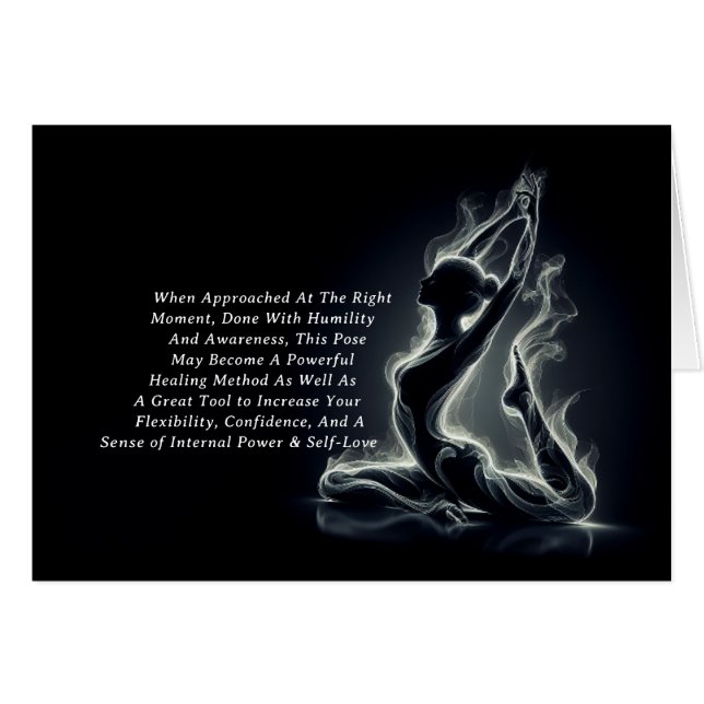 Curador de Reiki de yoga, una pierna de paloma (Anverso (Horizontal))