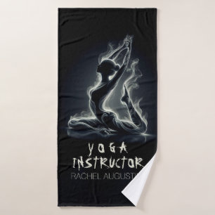 Curador de Reiki de yoga, una pierna de paloma