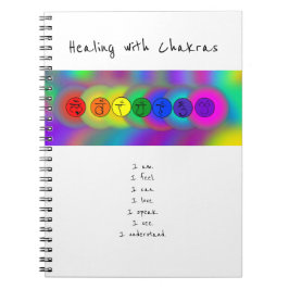 Curando con cuaderno de espiral de Chakras