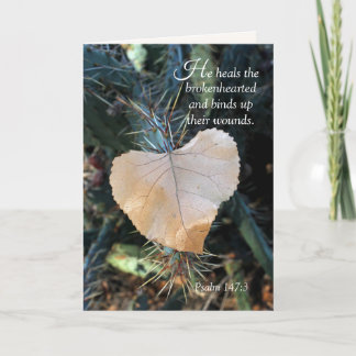 Curando la tarjeta de confort Brokenhearted