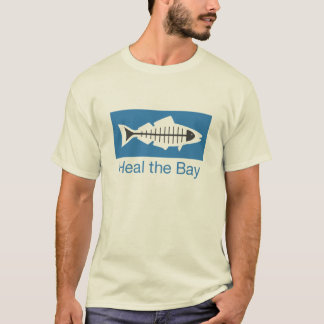 Cure la camiseta básica del logotipo de la bahía