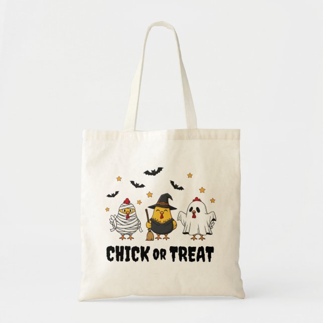 Curiosa Bolsa de Tote de Halloween (Frente)