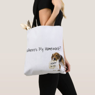 Curiosa cachorro de perro malo No lo hice Bolsa de