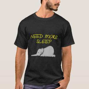 Curiosa Camiseta De Elefante Pajama Durante La Cam