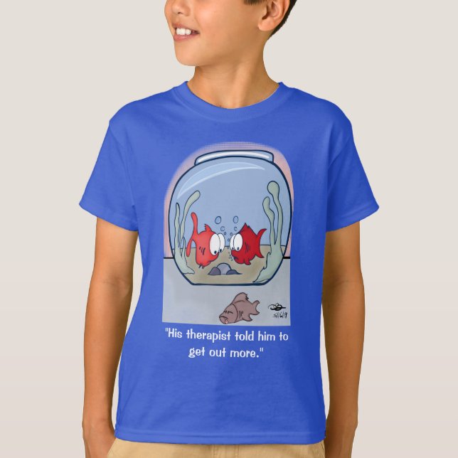 Curiosa camiseta de Fish Story Boy (Anverso)