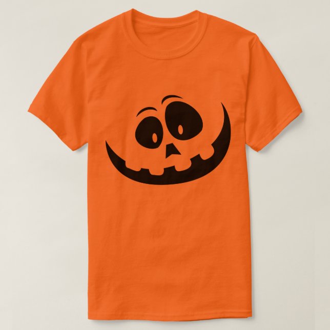 Curiosa camiseta de Halloween calabaza camiseta (Diseño del anverso)