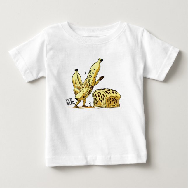 Curiosa camiseta de niños Personalizados de pan y  (Anverso)