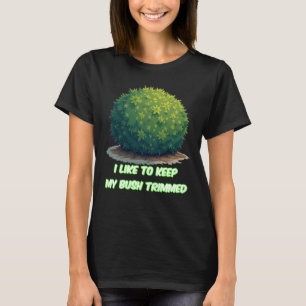 Curiosa camiseta gráfica de Bush llena de alegría