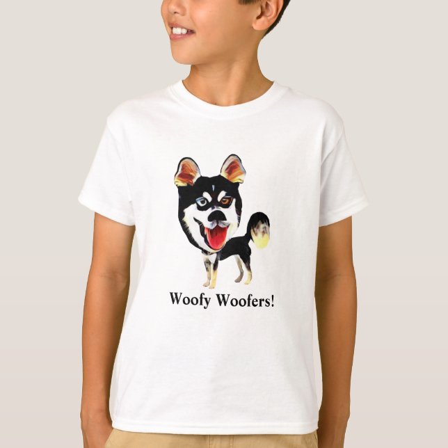 Curiosa camiseta Siberian Husky Boys (Anverso)