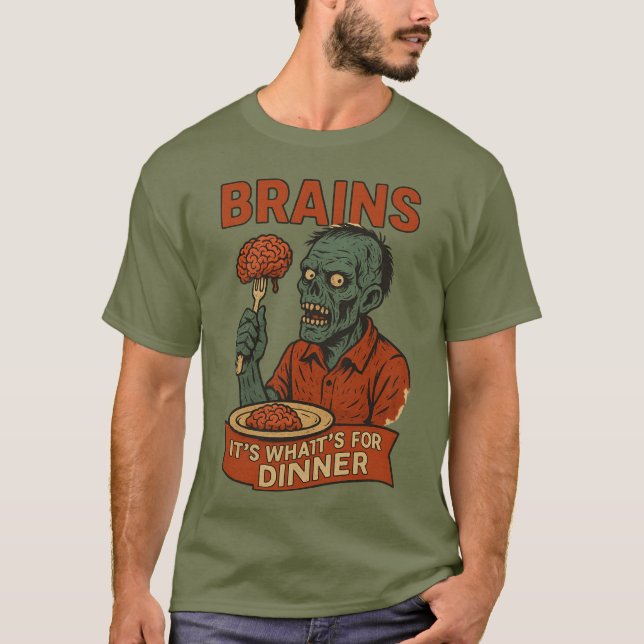Curiosa camiseta Zombie Halloween (Anverso)