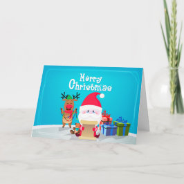 Curiosa Feliz Navidad Santa Rina Personalizada