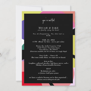 Curiosa Invitación a la boda inusual