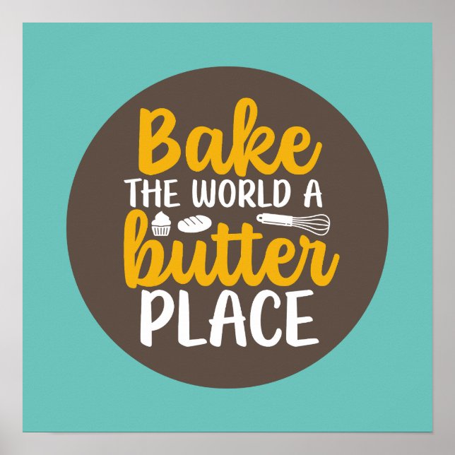 Curiosa Panadería Typografía Decoración Retro Coci (Frente)