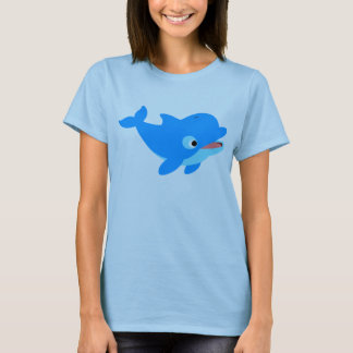Curiosa Personalizado delfín mujeres camiseta