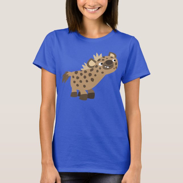 Curiosa Personalizado hiena mujeres camiseta (Anverso)