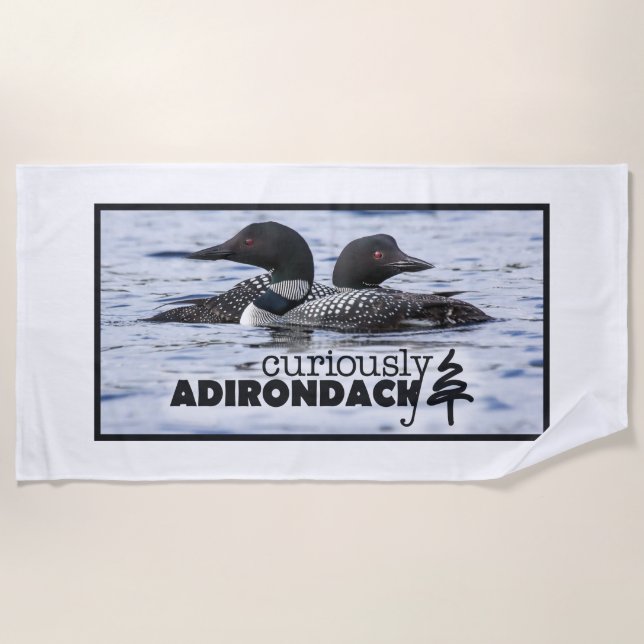 Curiosamente toalla de playa de Adirondack (Anverso)