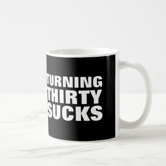 Curiosas tazas de café de cumpleaños número 30 (30 (Derecha)