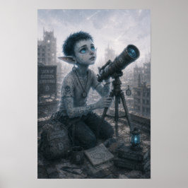 Curiosidad / Astrónomo / Póster de azotea