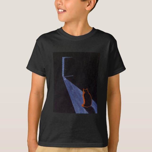 "Curiosidad. ... " camiseta de los niños de arte (Anverso)