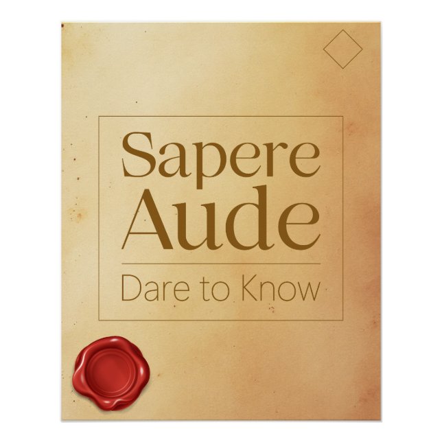 Curiosity Motivational Quote - Latin Poster Art (Anverso)