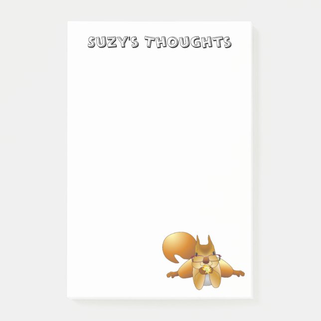 Curioso ardilla Publicar Nota De Ti (Anverso)