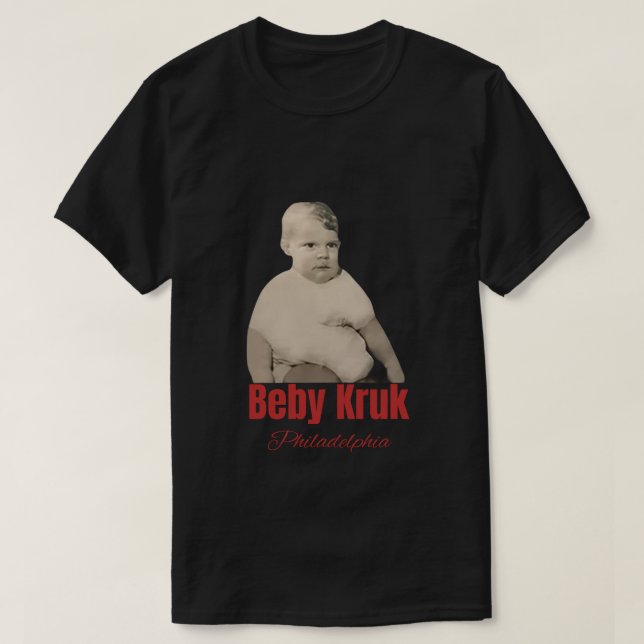 Curioso bebé Kruk Camisa Filadelfia, Baby Kruk (Diseño del anverso)