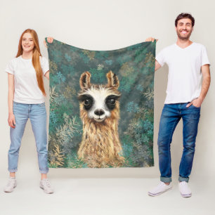 Curioso bebé llama una divertida manta de la flech