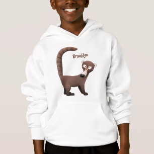 Curioso ilustracion personalizado de coatimundi