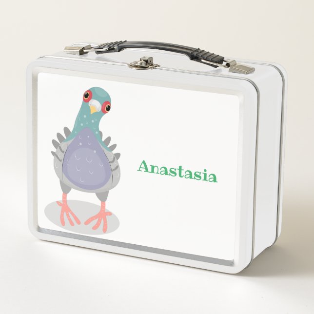 Curioso ilustracion personalizado de palomas (Anverso)