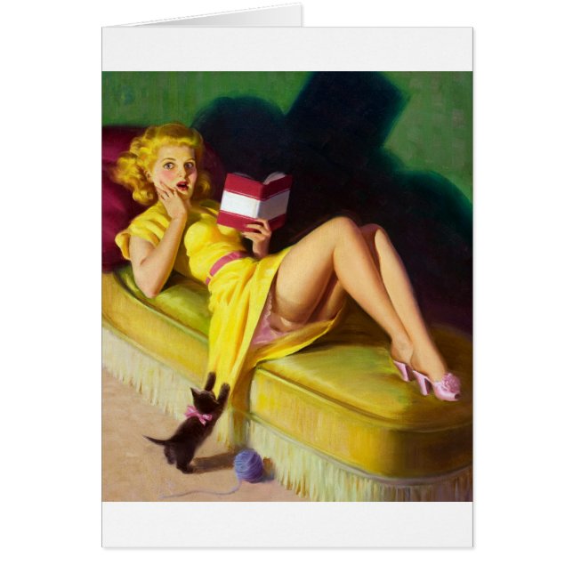 Curioso Kitten Pin Up (Frente)