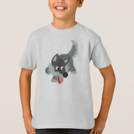 Curioso Personalizado Lobo, una camiseta para niño