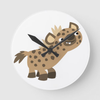 Curioso reloj de pared de la hiena Personalizado