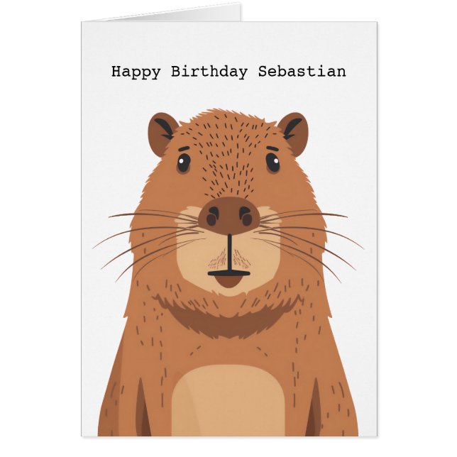 Curioso retrato de Capibara (Frente)