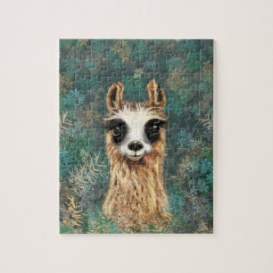 Curioso rompecabezas de Llama Bebé - Pintura