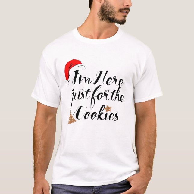 Curioso Santa Aquí Sólo por diseño de camisetas de (Anverso)