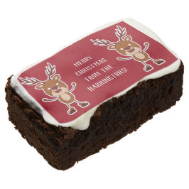 Curiosos brownies de texto de personalizado de ren