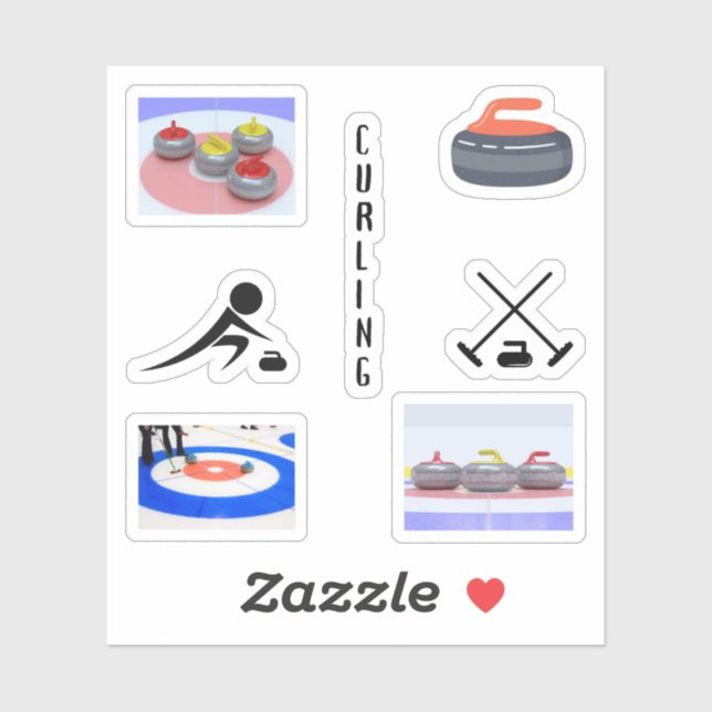 Curling Pegatinas (Hoja)