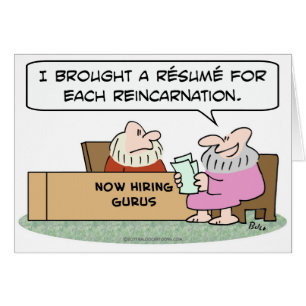 curriculum vitae del gurú para cada reencarnació