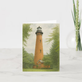 Currituck Beach Lighthouse Watercolor