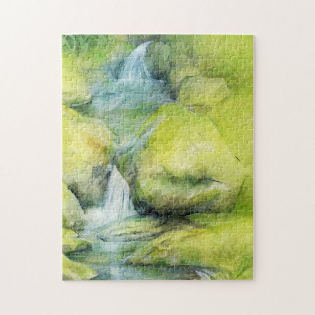 Curso de cascada de arte fino rompecabezas rompeca (Vertical)