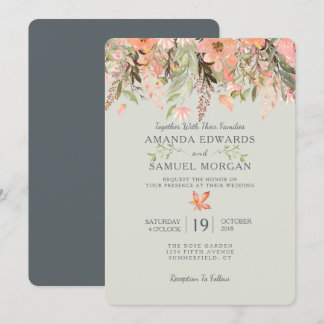 Curso de color de agua otoño e invitación a la bod