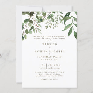 Curso de Eucalyptus Invitación a la Boda de Texto