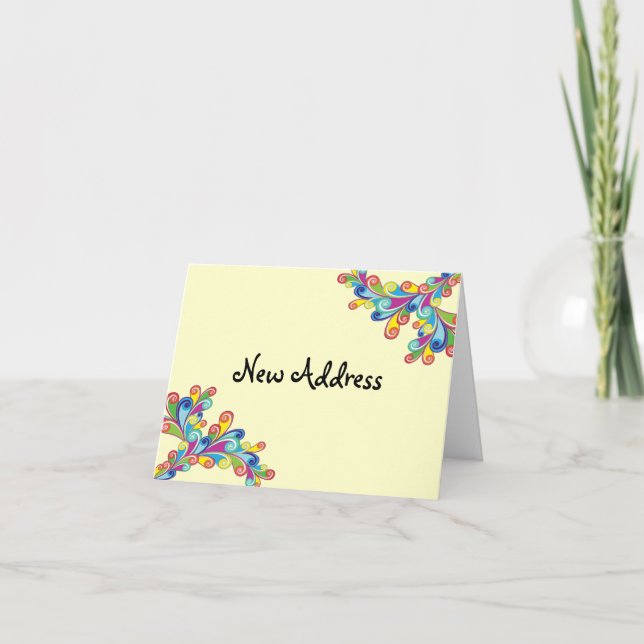 Cursos de esquina Cambio de Invitación de direcció (Anverso)