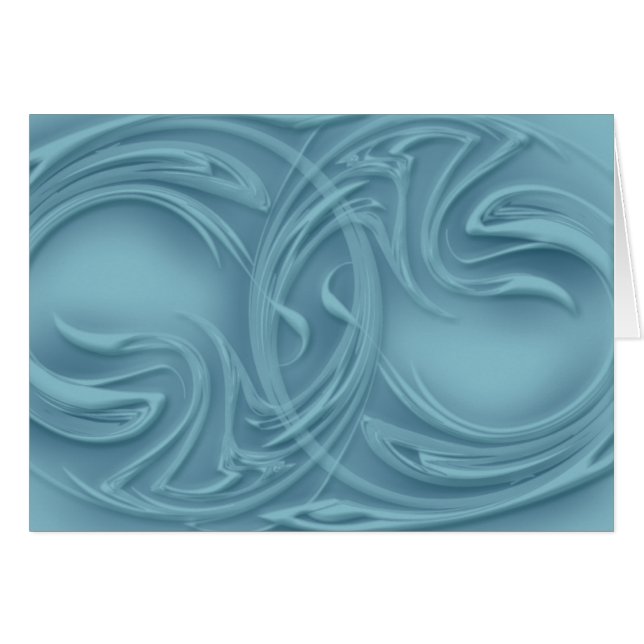 Cursos de sombra abstractos en blanco azul dentro (Anverso (Horizontal))