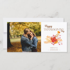 Curte Acción de Gracias de Otoño con ramas y pájar