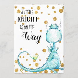 *~* Curte Blue Dragon Baby Boy Shower Invitación