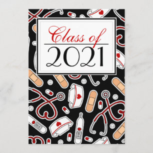 Curte Enfermería School RN Invitación a graduación