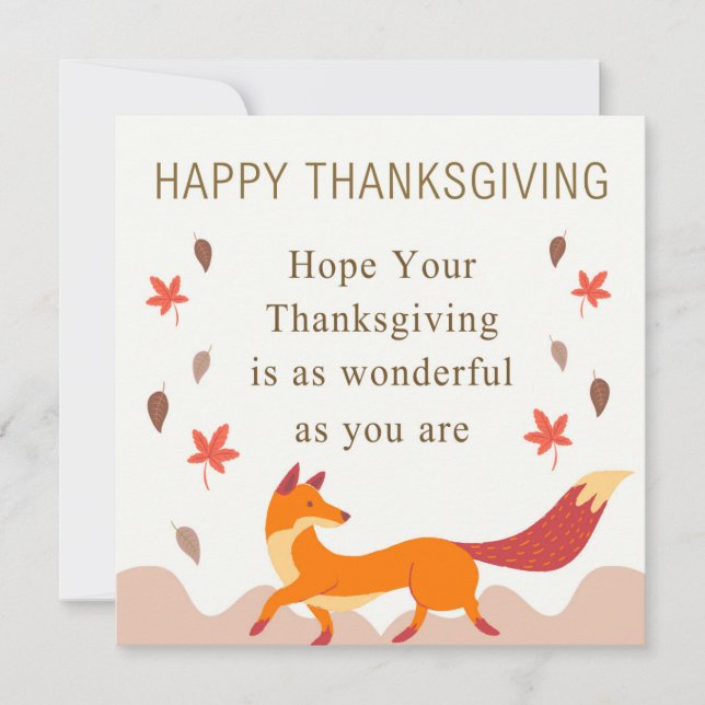 Curte Fox otoñal con hojas caídas en color otoño (Anverso)